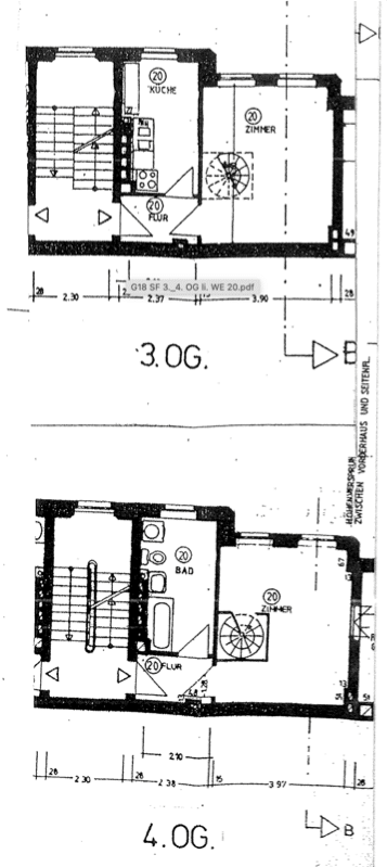 Kapitalanlage: Vermietete Maisonette in der Graefstraße – 1,9% Rendite - GF18_Grundriss 3_4