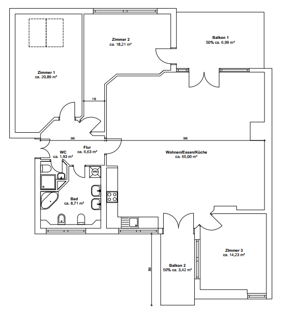 Exklusive Dachwohnung mit Panoramablick am Volkspark Wilmersdorf - TÜB3_Grundriss_online