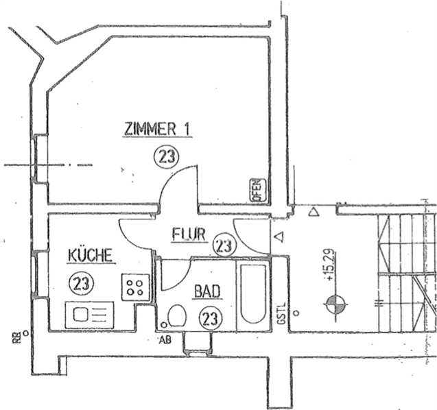 ZION49_WE23_GR - Reserviert - Kapitalanlage in der Zionskirchstr. - 1 Zimmer im ruhigen Seitenflügel - 2,21% Rendite