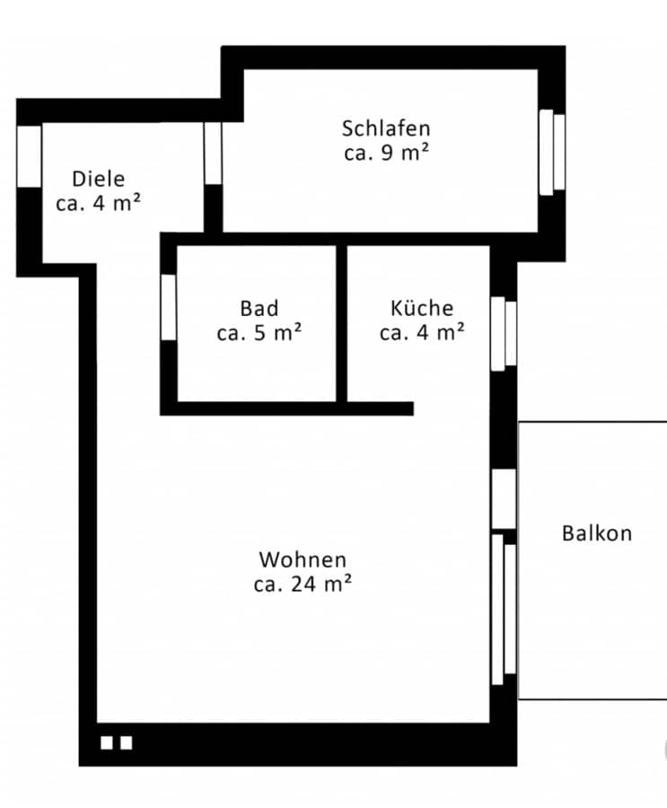 Modern 1.5-room apartment with sunny balcony at Attilastraße station - IMG_7421