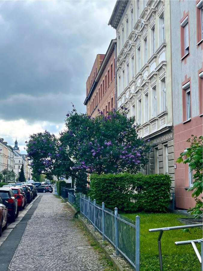 Stilvolle Altbau-Perle in Leipzig - helle 1,5 Zimmer in Gohlis-Süd - 94_EB33_Straße